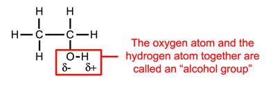 ethanol molecule polarity